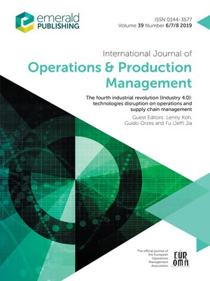 cover image of International Journal of Operations & Production Management, Volume 39, Number 6/7/8